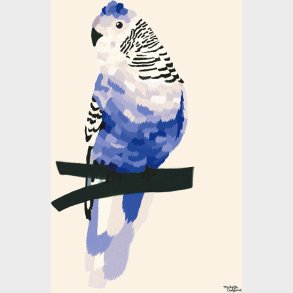 Michelle Carlslund - Plakat - 30 X 40 Cm - Bl Undulat