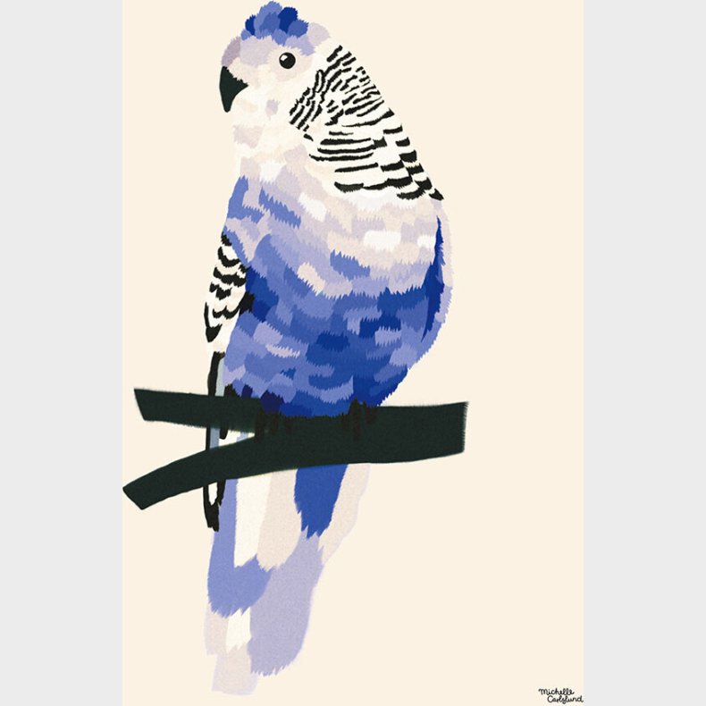 Michelle Carlslund - Plakat - 30 X 40 Cm - Bl Undulat