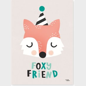 Michelle Carlslund - Plakat - 30 X 40 Cm - Foxy Friend
