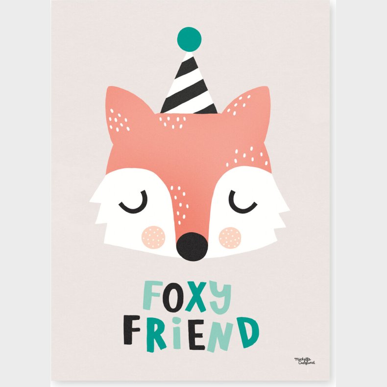 Michelle Carlslund - Plakat - 30 X 40 Cm - Foxy Friend