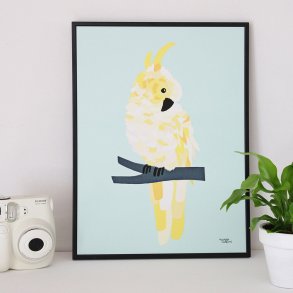 Michelle Carlslund - Plakat - 30 X 40 Cm - Gul Kakadue