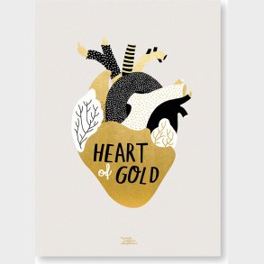 Michelle Carlslund - Plakat - 30 X 40 Cm - Heart Of Gold