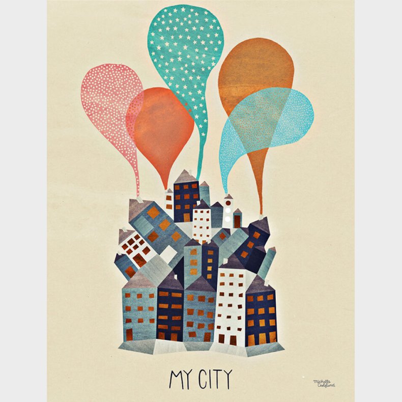 Michelle Carlslund - Plakat - 30 X 40 Cm - Min By