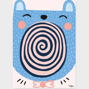 Michelle Carlslund - Plakat - 30 X 40 Cm - Singing Bear