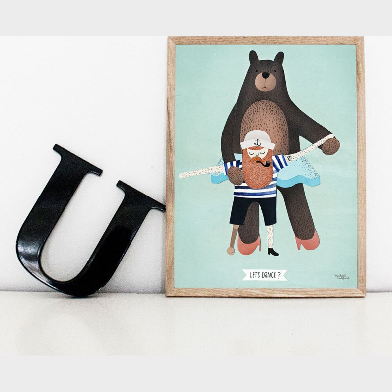 Michelle Carlslund - Plakat - 30 X 40 Cm - Skal Vi Danse