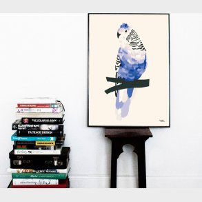 Michelle Carlslund - Plakat - 50 X 70 Cm - Bl Undulat