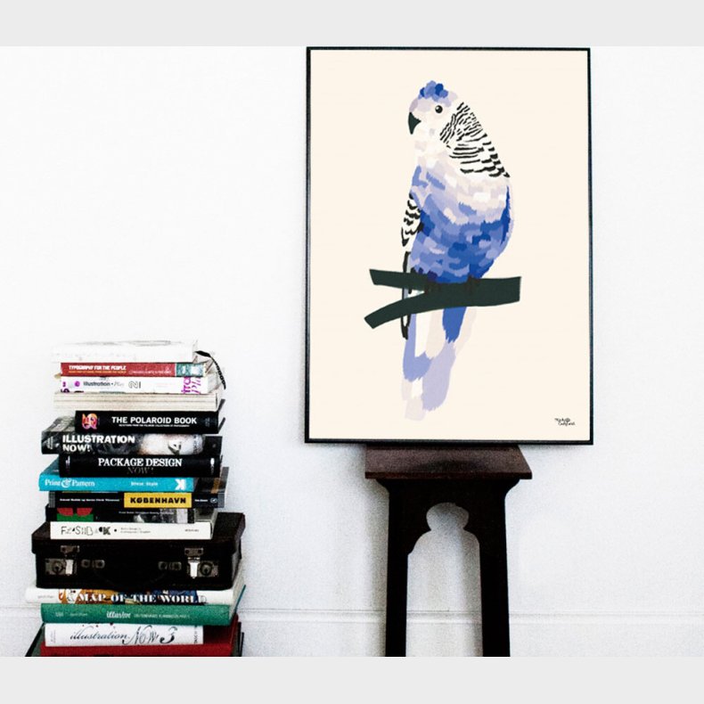 Michelle Carlslund - Plakat - 50 X 70 Cm - Bl Undulat