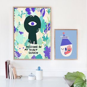 Michelle Carlslund - Plakat - 50 X 70 Cm - Den Hemmelige Have