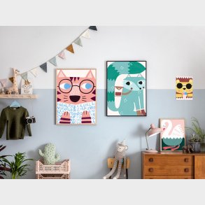 Michelle Carlslund - Plakat - 50 X 70 Cm - Field Trip Fox