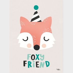 Michelle Carlslund - Plakat - 50 X 70 Cm - Foxy Friend