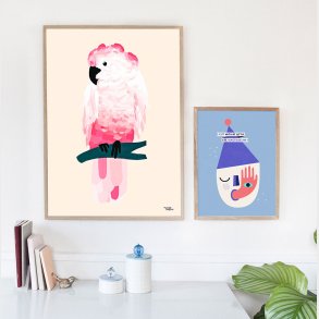 Michelle Carlslund - Plakat - 50 X 70 Cm - Pink Kakadue