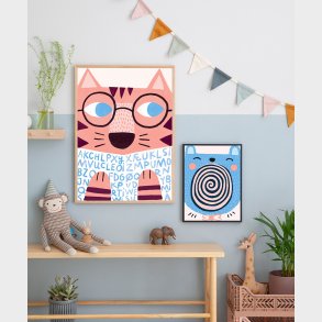 Michelle Carlslund - Plakat - 50 X 70 Cm - Singing Bear