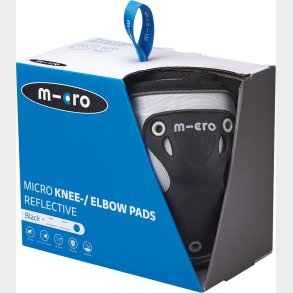 Micro - Kn- Og Albuebeskyttere - Reflective Black M