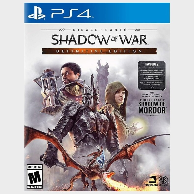 Middle-earth: Shadow Of War Definitive Edition (import ) - PS4