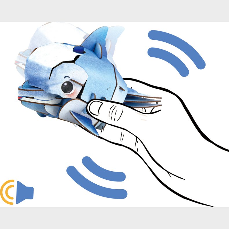 Mieredu - 3d Puslespil Med Lyd - Delfin