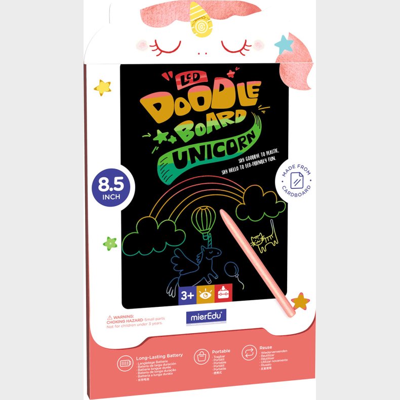 Mieredu - Magiske Farver Tegnetavle - Enhj�rning