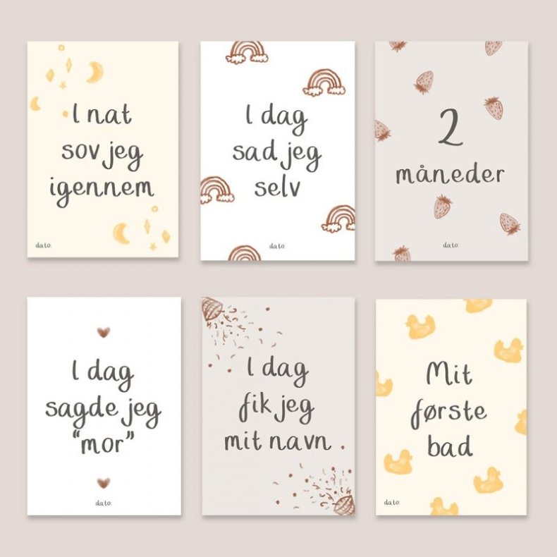 Withwhite - Milep�lskort - 35 Stk