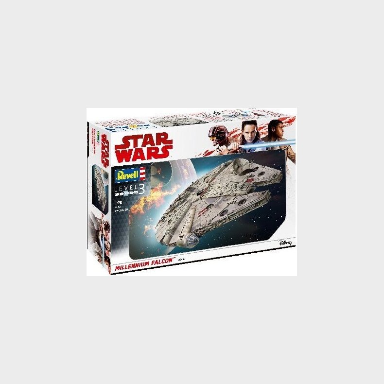 Revell - Millennium Falcon Modelrumskib - 1:72 - Level 3 - 06718