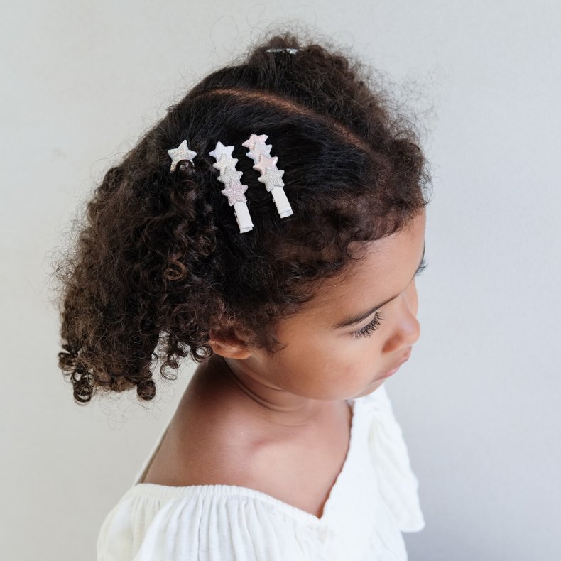 2 Store Hrclips Til Brn - Fortryllet Stjerneglimmer - Mimi & Lula