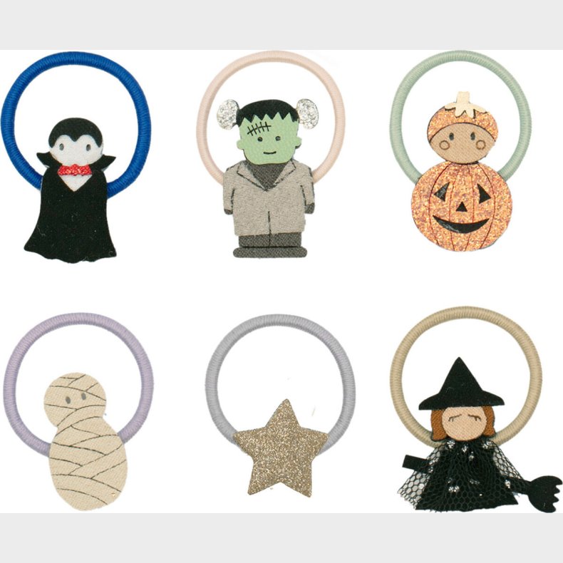 Mimi & Lula - 6 Hrelastikker - Mini Monster