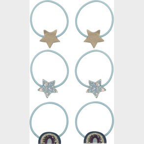 Mimi & Lula - 6 Hrelastikker - Over The Rainbow Ziggy