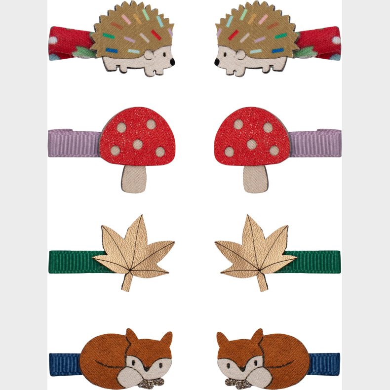 8 H�rclips Til B�rn - Mini Efter�r Svampelandsby - Mimi & Lula