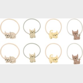 Mimi & Lula - 8 Hrelastikker - Mini Kitty Cat