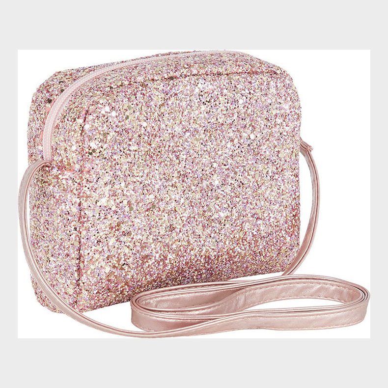 Pink Skuldertaske Med Glimmer Til Brn - Mimi & Lula