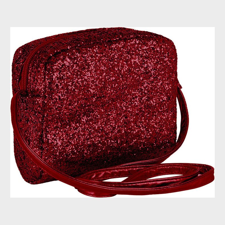 Rd Skuldertaske Med Glimmer Til Brn - Mimi & Lula
