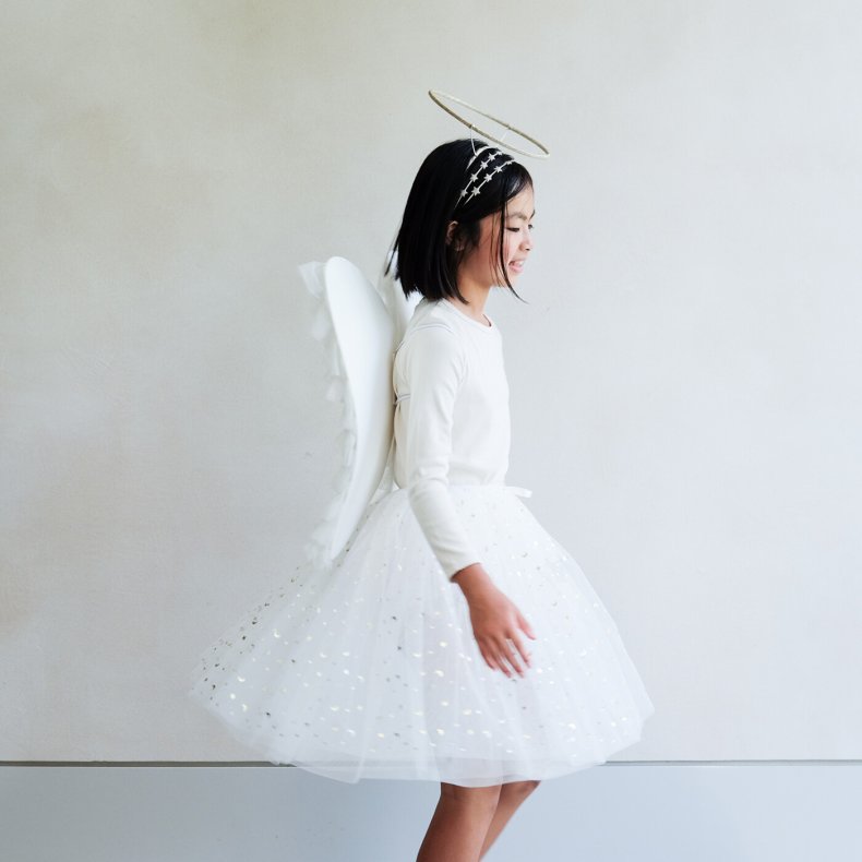 Mimi & Lula - Tylskrt - Long Angel - Hvid