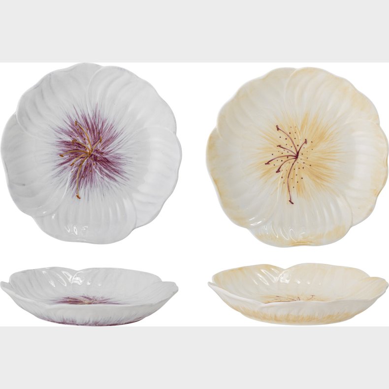 Creative Collection - Mimosa Tallerken - Lilla - Stentj - 2 Stk