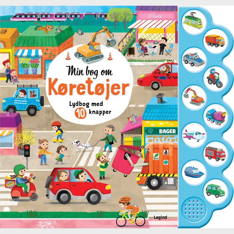 Min Bog Om Kretjer - Lydbog Med 10 Knapper - Bog