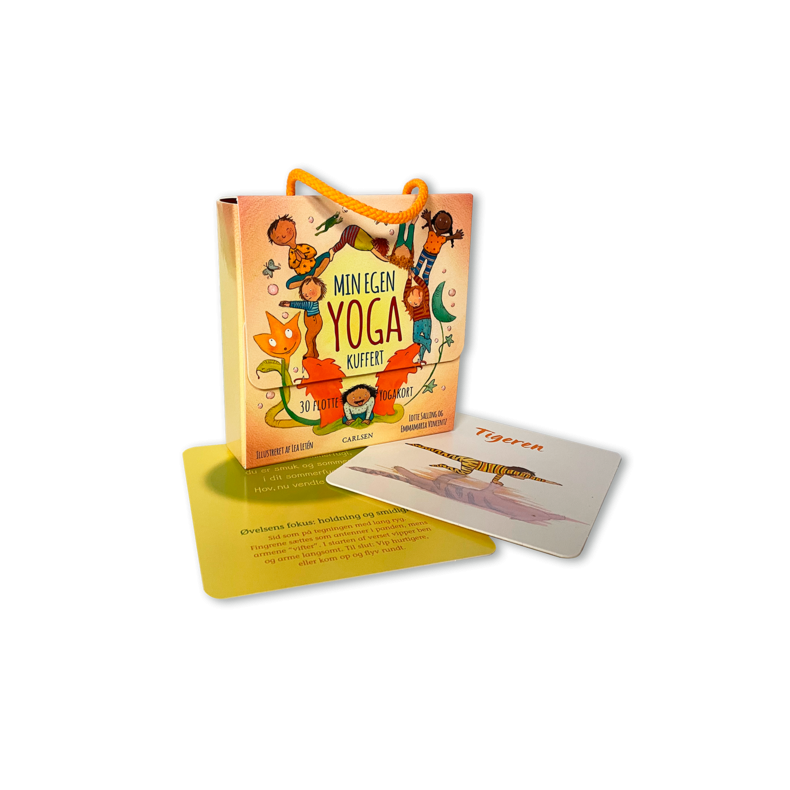 Forlaget Carlsen | Min egen kuffert med yogakort