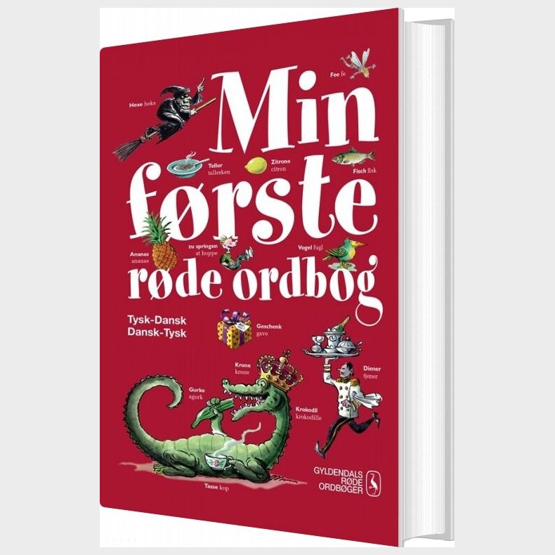 Min Frste Rde Ordbog - Tysk - Gyldendal Ordbogs - Bog