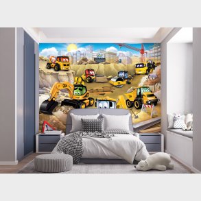 Min f�rste JCB tapet 243 x 305 cm