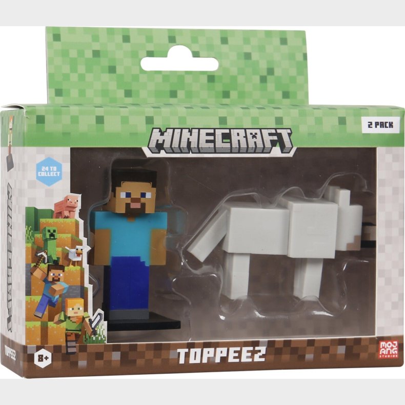 Minecraft - 3d Figur 2-pak Vindues�ske - (2015mc)