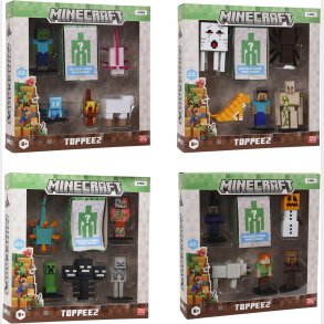 Minecraft - 3d Figur 3-pak Luksusske - (2060mc)