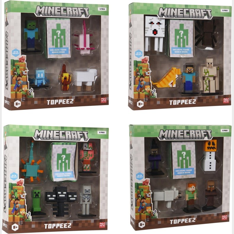 Minecraft - 3d Figur 3-pak Luksusske - (2060mc)