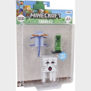 Minecraft - 3d Special Edition Figure 3 Pack Blister - Axolotl , Creeper & Ghast