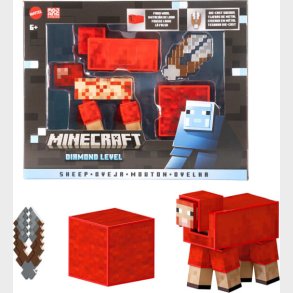 Minecraft Figur - Sheep Med Tilbeh�r - Diamond Level
