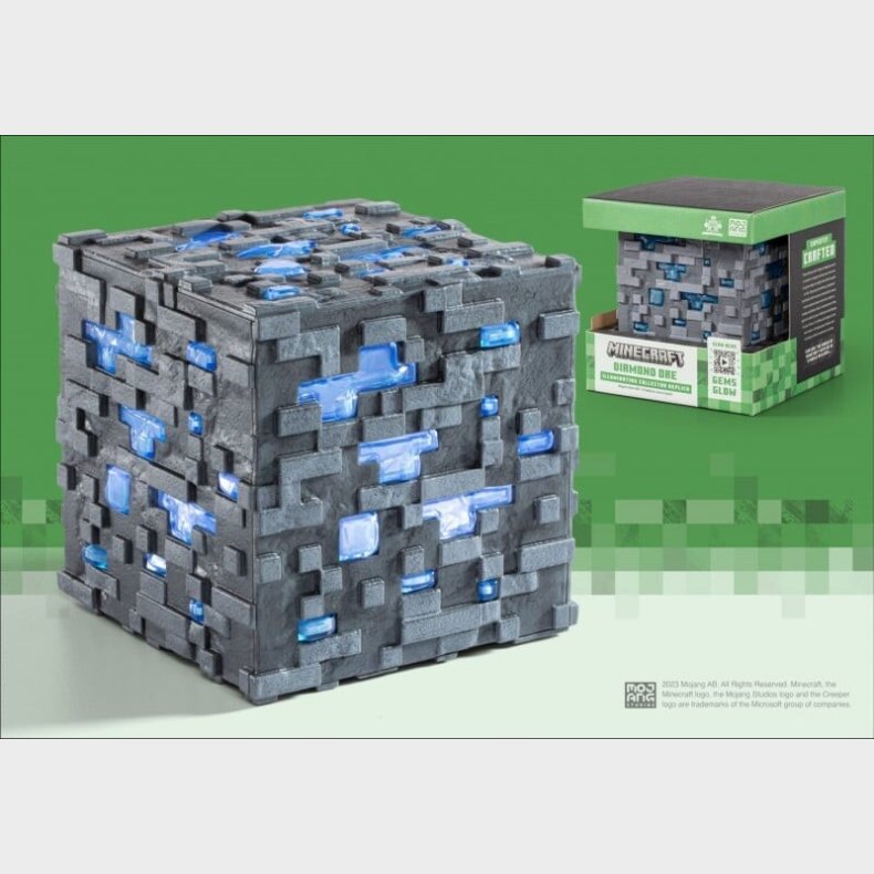 Minecraft - Lampe Til B�rn - Lysende Diamond