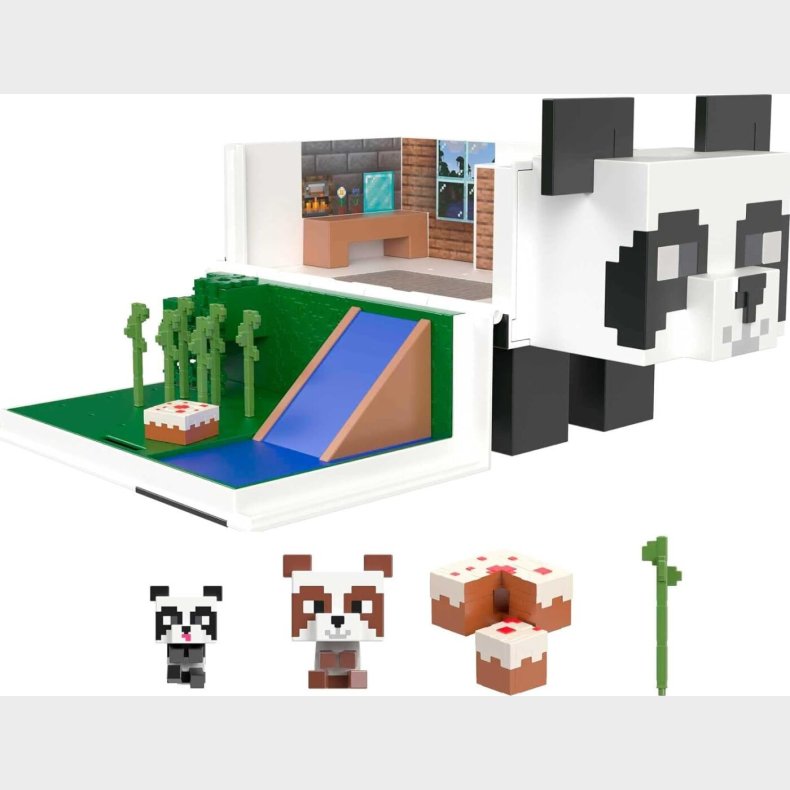 Minecraft - Mob Head Minis Panda Playhouse - Figur Leges�t