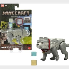 Dennis The Wolf Figur - A Minecraft Movie - 10 Cm