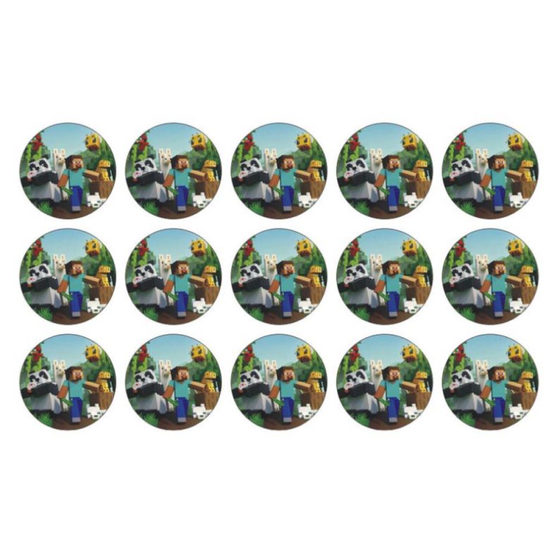 Minecraft muffinskageprint / sukkerprint