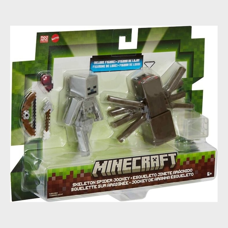 Minecraft Figurer - Deluxe - Skeleton Spiders Jockey - 2-pak