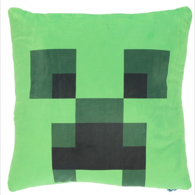 Minecraft Velour Pude, gr�n