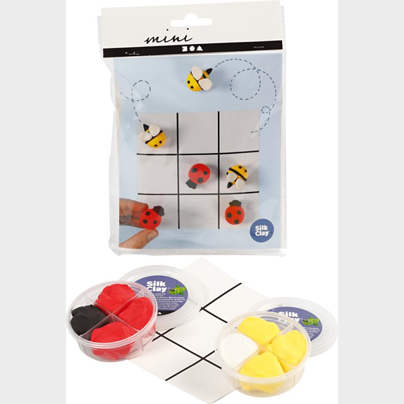 Silk Clay - Diy Kit - Kryds Og Bolle Spil