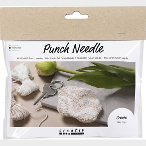 Mini Diy Kit Punch Needle  - Nglevedhng - Beige