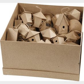 Mini Fuglehuse - H 7 Cm - 6x10 Stk.