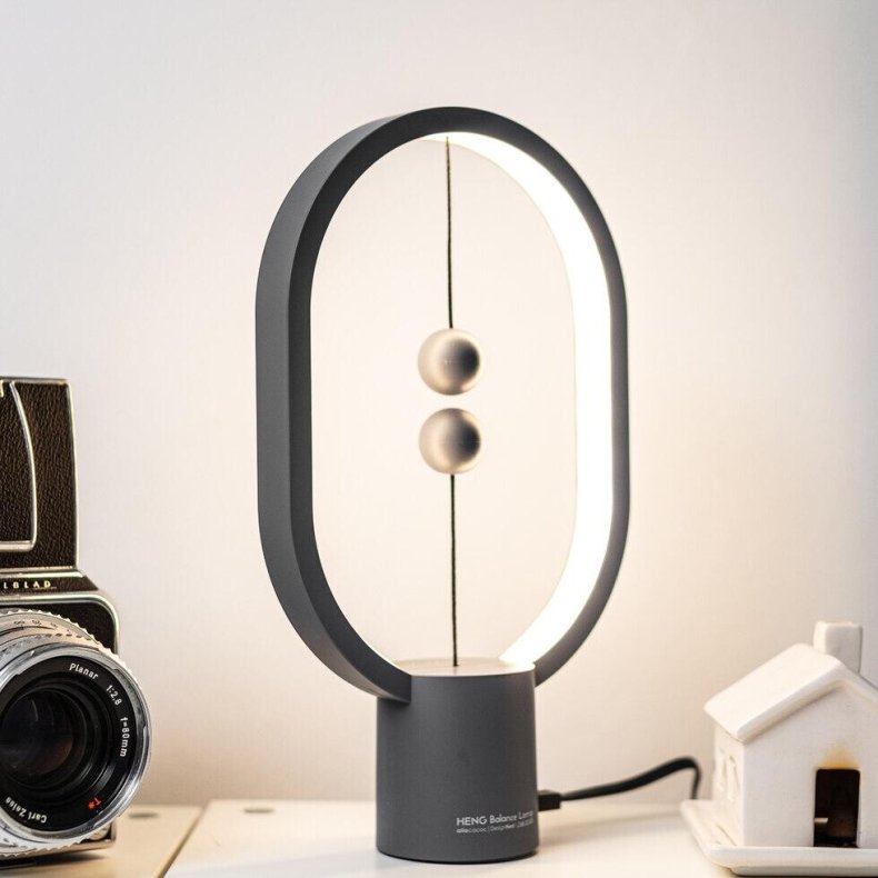 Mini Heng Balance Lamp - Oval - Lysegr